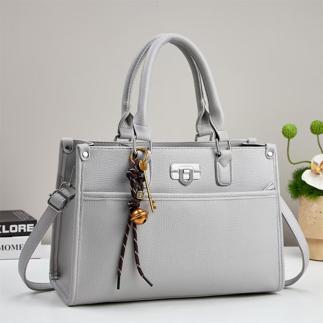 Damen Handtasche mit strukturiertem Design und abnehmbarem Tragegurt Nord Taschen
