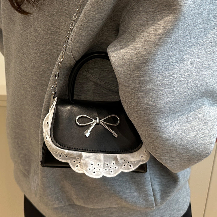 Damen Mini Handtasche mit Rüschendetail Nord Taschen