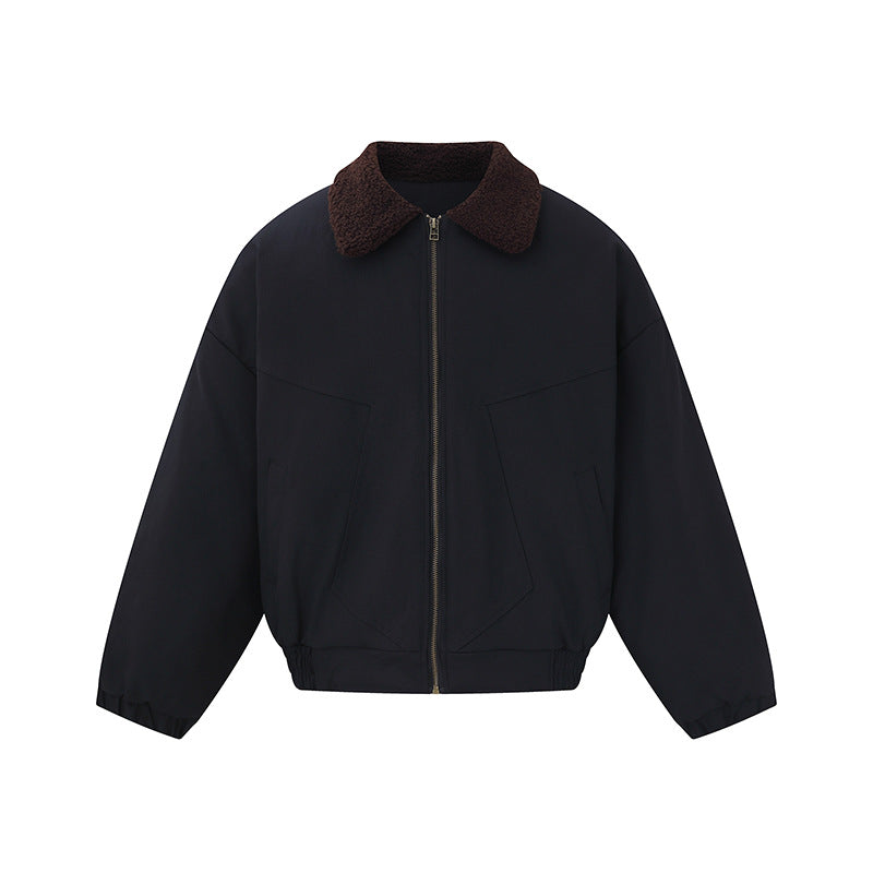 Unisex Kurzblouson-Bomberjacke im Boxy-Cut mit Teddykragen Nord Taschen