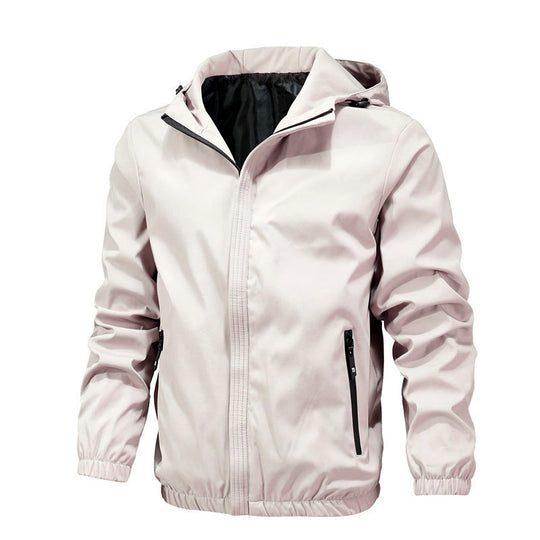 Herren Leichte Outdoor-Softshelljacke mit Kapuze, wasserabweisender Membran und Reißverschlusstaschen Nord Taschen