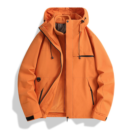 Herren Urban-Softshelljacke mit abgedichteten Nähten, verstellbarer Kapuze und minimalistischen Taschen Nord Taschen