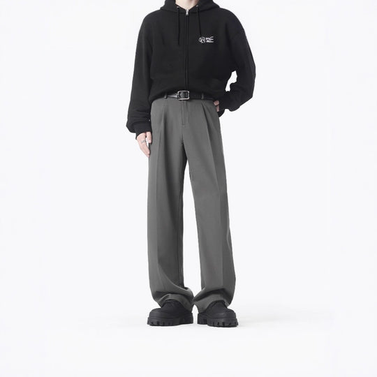 Damen Elegante und bequeme weit geschnittene Stoffhose Nord Taschen