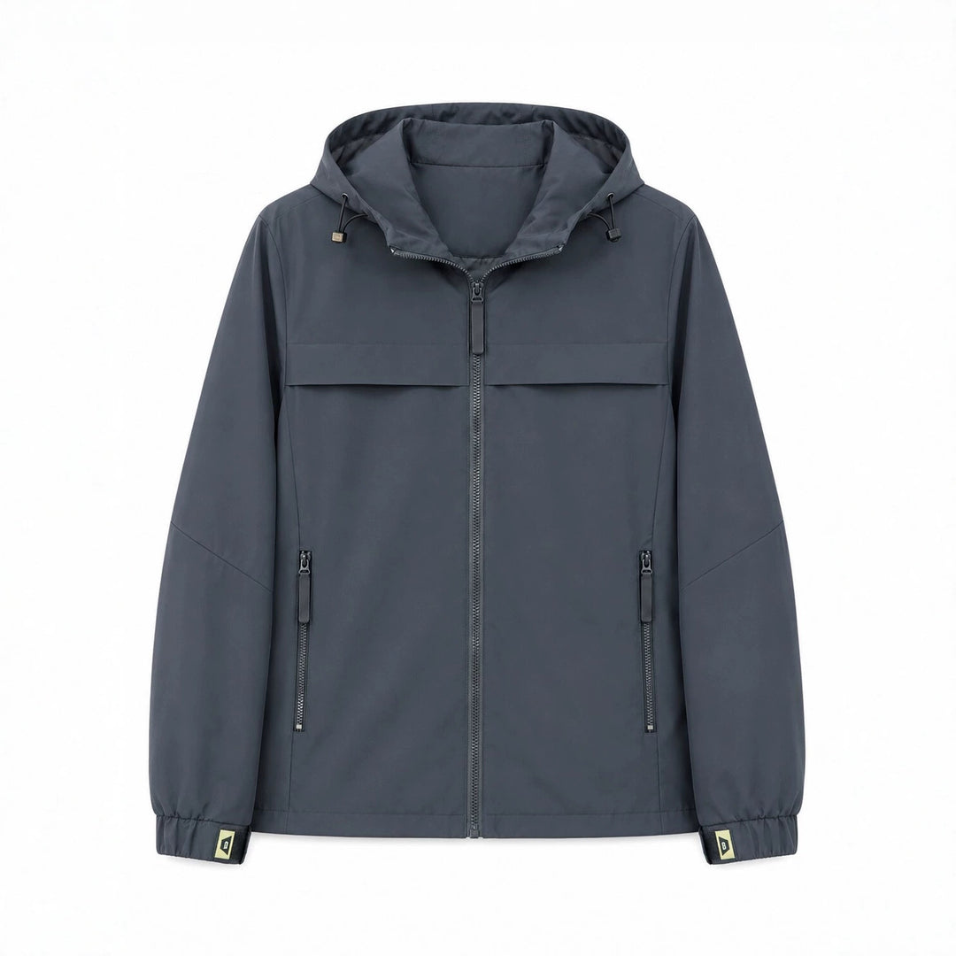 Herren Leichte wasserabweisende Kapuzen‑Softshelljacke mit Reißverschlusstaschen Nord Taschen