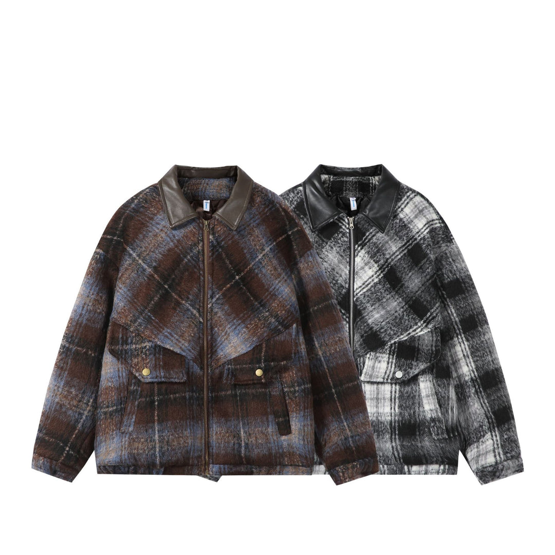Unisex Boxy-Kurzblouson im Overshirt-Stil mit Kunstlederkragen und aufgesetzten Pattentaschen Nord Taschen