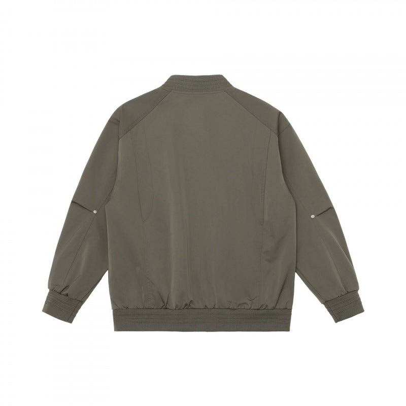 Unisex Leichtgewichtige Boxy‑Bomberjacke mit Raglanärmeln und Rippbündchen Nord Taschen