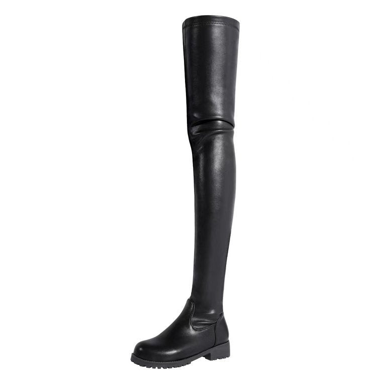 Damen Overknee Stiefel mit robustem Profil und elegantem Design - Vittorelli