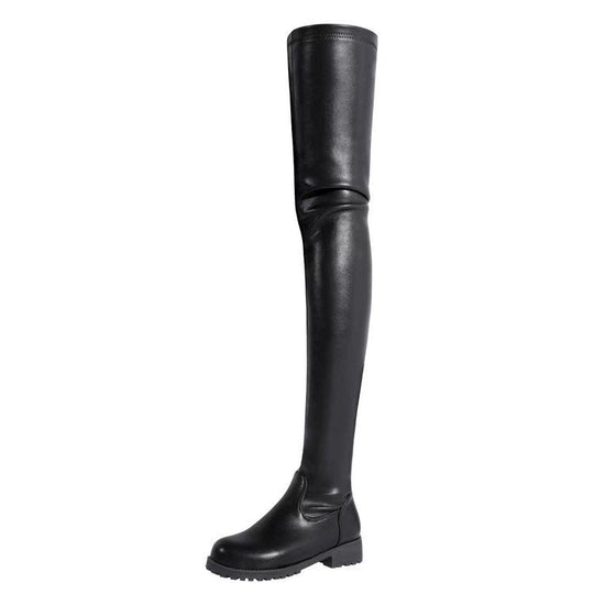 Damen Overknee Stiefel mit robustem Profil und elegantem Design - Vittorelli