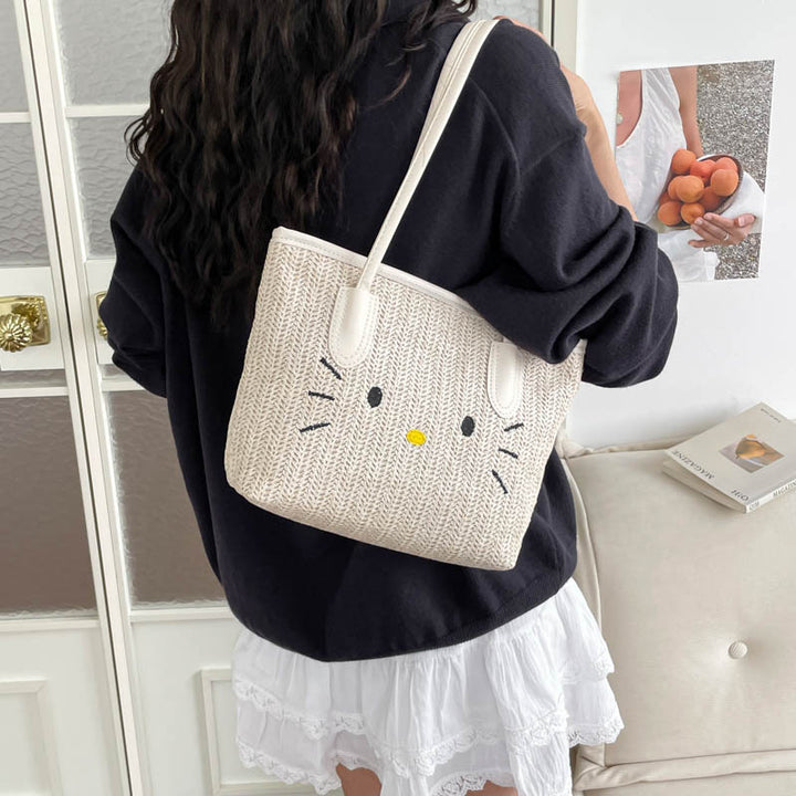 Damen kreative Handtasche mit fröhlichem Wolken-Anhänger Nord Taschen