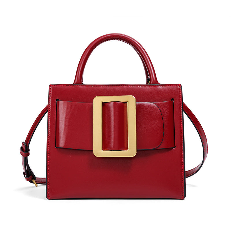 Damen Designer Handtasche mit markantem Schnallenverschluss Nord Taschen