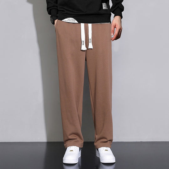 Herren Relaxed-Fit Jogginghose aus French-Terry mit weitem Bein und Tunnelzug Nord Taschen