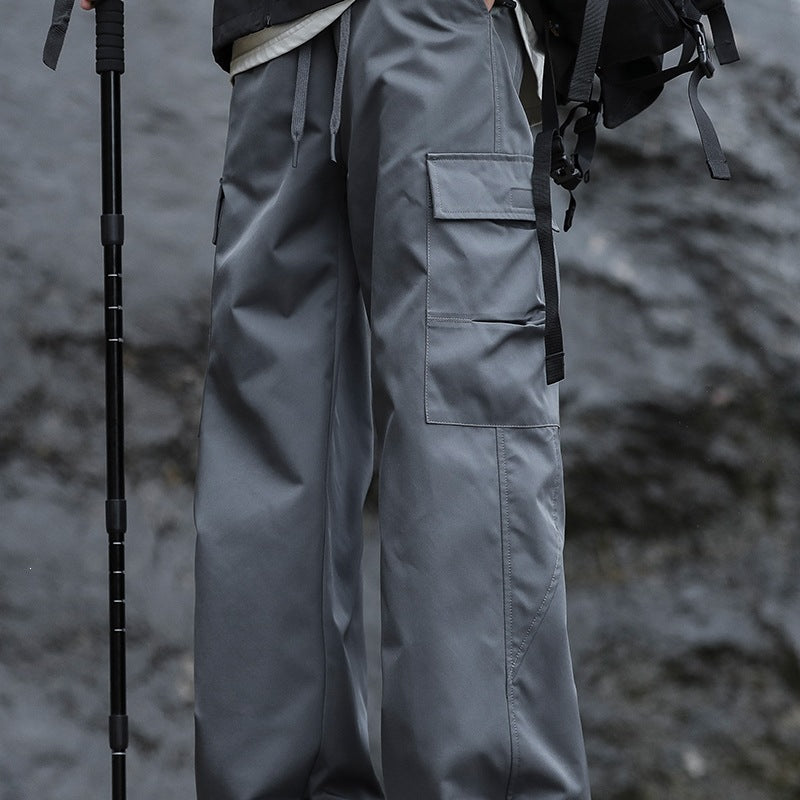 Herren Oversized Outdoor‑Cargohose mit Zugbund, großen Klapp‑ und Utility‑Taschen Nord Taschen