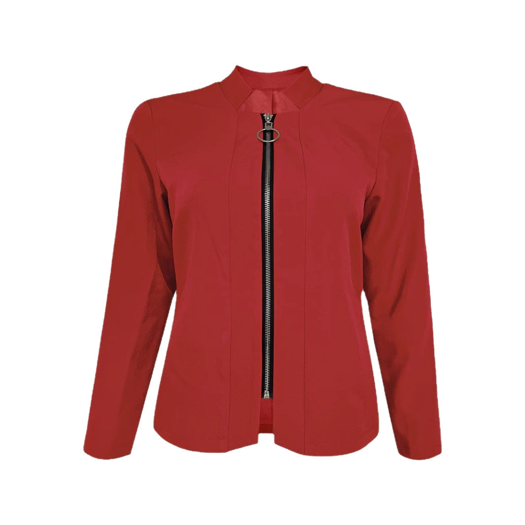 Damen Bikerjacke mit innovativem Schnitt und praktischen Reißverschlussdetails