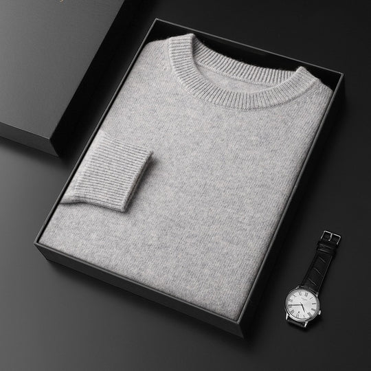 Herren Rundhals-Pullover im Kaschmir‑Look mit extraweichem Flor und Geschenkbox Nord Taschen