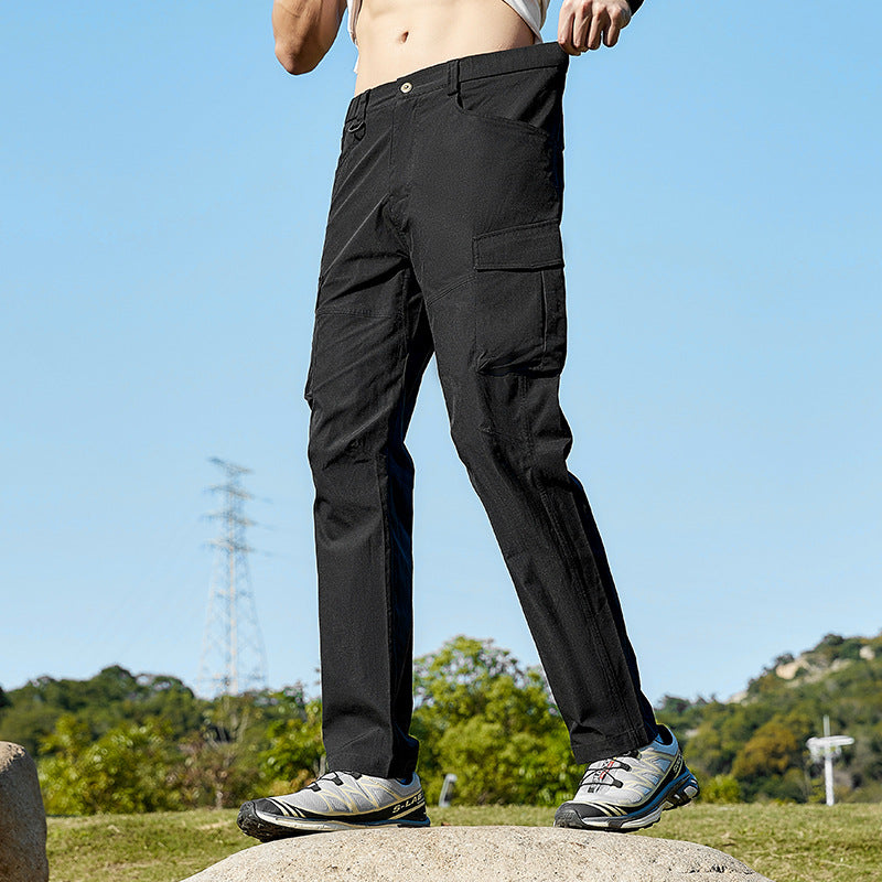Herren Leichte Trekking-Cargohose mit Stretch-Anteil, vorgeformten Knien und Mehrfachtaschen Nord Taschen