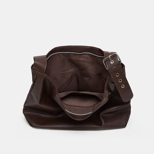 Damen Hobo-Tasche aus hochwertigem Kunstleder mit ergonomischem Tragegriff Nord Taschen