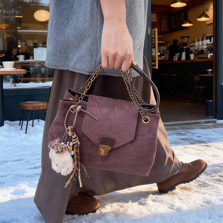Damen elegante Clutch mit Kettenriemen Nord Taschen