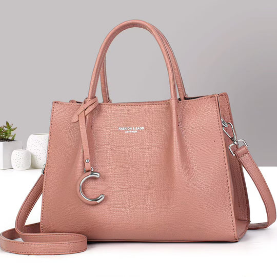 Damen Handtasche aus strukturiertem Kunstleder mit abnehmbarer Schulterriemen Nord Taschen