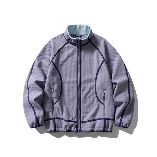 Unisex Struktur-Fleecejacke mit Reißverschluss, Raglanärmeln und elastischem Saum Nord Taschen