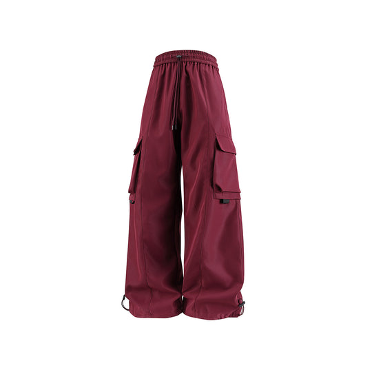 Herren weite Utility‑Cargohose im Baggy‑Cut mit Tunnelzugbund, großen Klappentaschen und verstellbarem Beinabschluss Nord Taschen