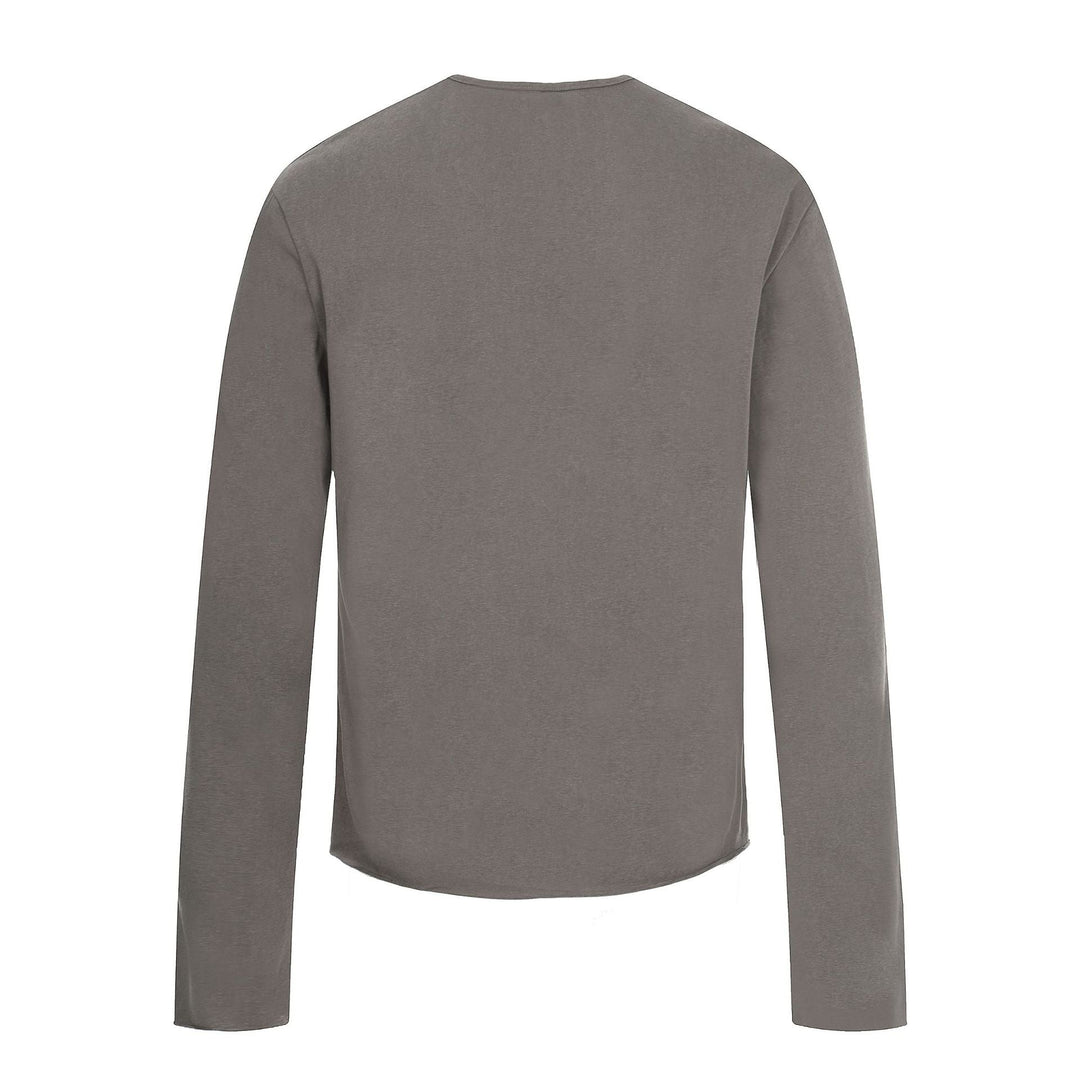 Herren Langarm-Henleyshirt mit asymmetrischer Knopfleiste und leichtem Relaxed Fit Nord Taschen