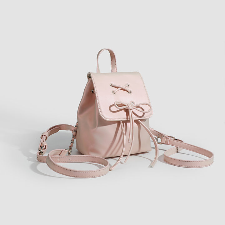 Damen Rucksack aus hochwertigem Kunstleder mit dekorativem Kordelzug Nord Taschen