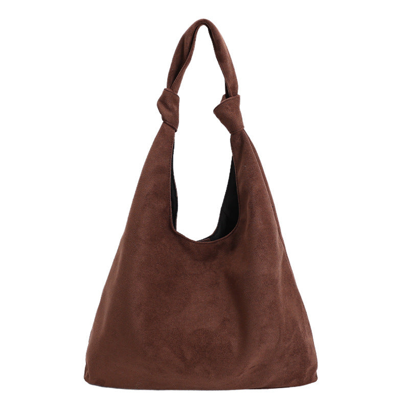 Damen Hobo-Tasche aus weichem Veloursleder mit modischem Design Nord Taschen