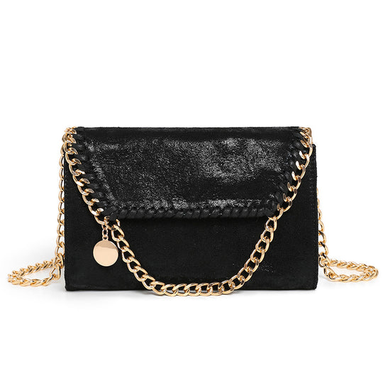 Damen Clutch mit eleganter Kettenverzierung und luxuriösem Samtmaterial Nord Taschen