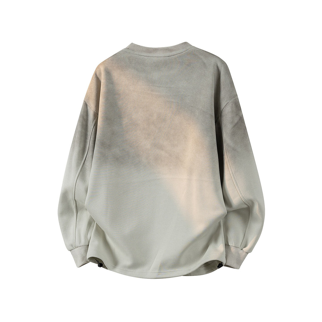 Damen Oversize-Sweatshirt mit gesticktem Schriftzug, abgerundetem Saum & überschnittener Schulter Nord Taschen