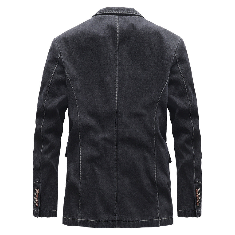 Damen Elegante Denim-Blazerjacke Nord Taschen