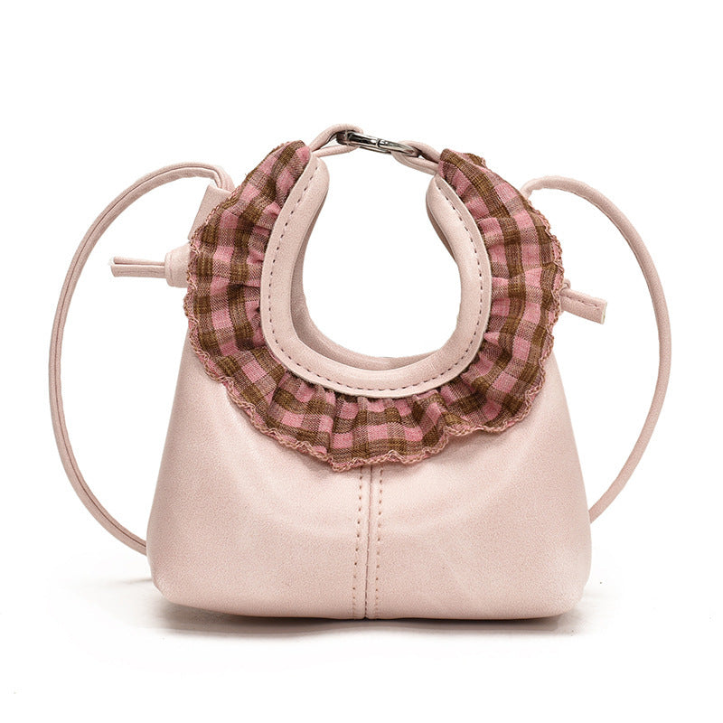 Damen Mini-Handtasche mit modischem Rüschendesign Nord Taschen