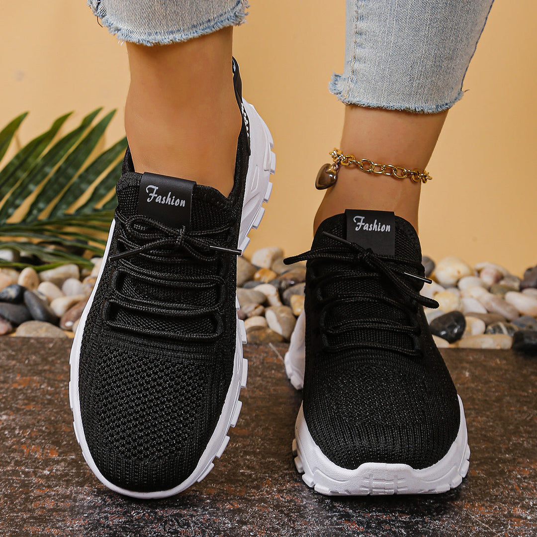 Damen Sportliche Mesh Sneakers mit dämpfender Sohle und atmungsaktiver Konstruktion