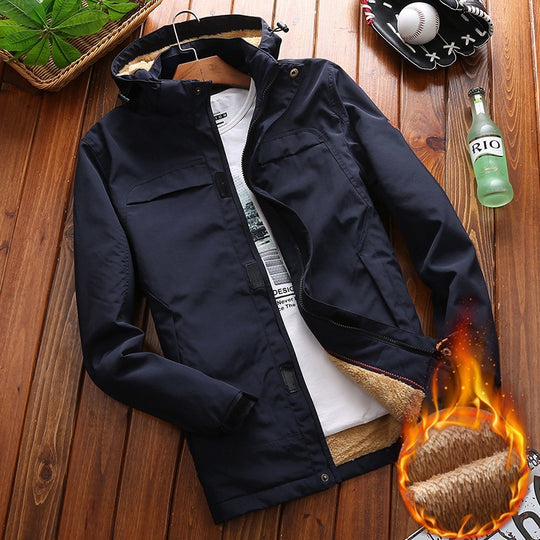 Herren Funktionale Jacke mit Fleece-Innenfutter Nord Taschen