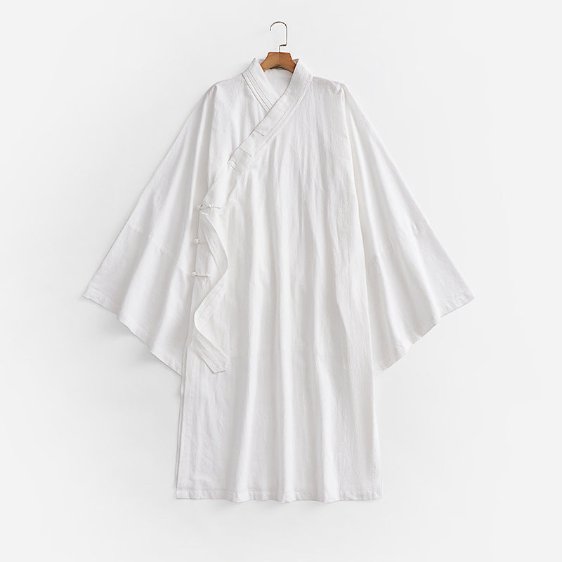 Unisex Oversize Kimono-Mantel mit weitem Ärmel und asymmetrischer Wickelvorderseite Nord Taschen