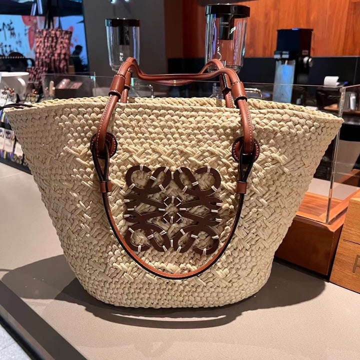 Damen Shopper-Tasche im eleganten Woven-Stil Nord Taschen