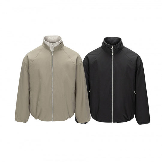 Herren Ultraleichte Tech-Blousonjacke mit Raglanärmeln, Stehkragen und Reißverschlusstaschen Nord Taschen