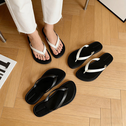 Damen Elegante Flip-Flops mit ergonomischem Fußbett und rutschfester Sohle