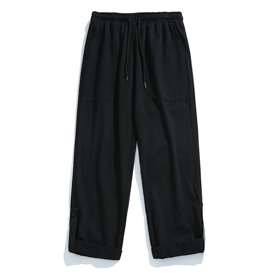 Unisex Weite Komfort-Hose im Utility-Palazzo‑Schnitt mit elastischem Bund und aufgesetzten Taschen Nord Taschen