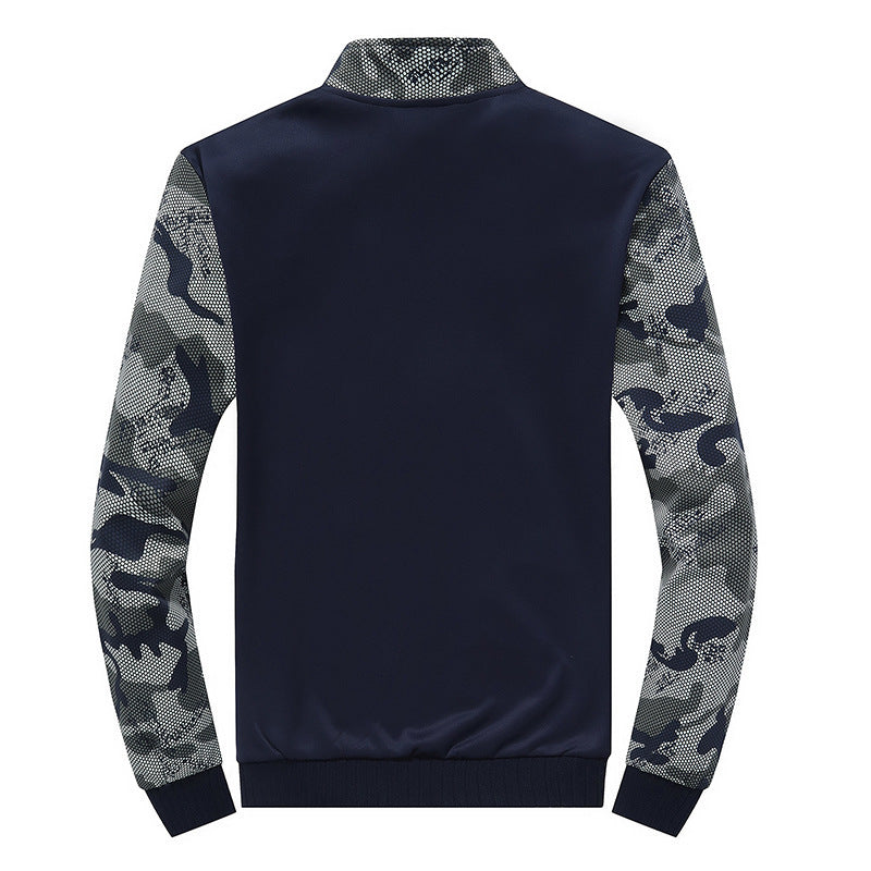 Herren Sportives Trainingsanzug-Set aus Funktionssoftshell mit Camouflage-Ärmeln und regulierbarer Joggerhose Nord Taschen
