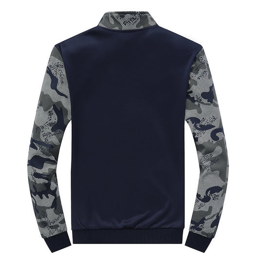 Herren Sportives Trainingsanzug-Set aus Funktionssoftshell mit Camouflage-Ärmeln und regulierbarer Joggerhose Nord Taschen