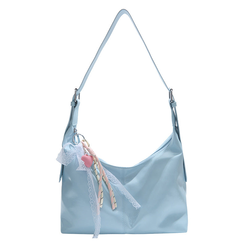 Damen Schultertasche mit verspieltem Dekor und verstellbarem Gurt Nord Taschen