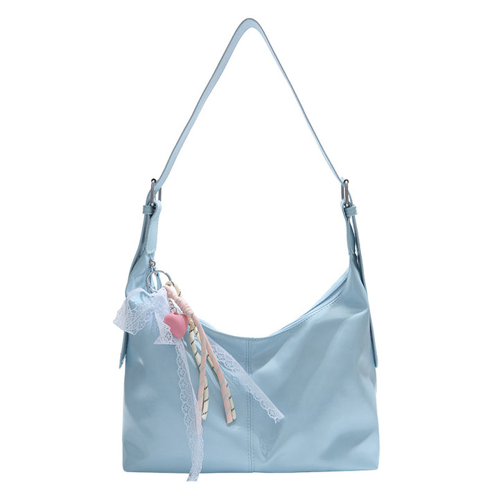 Damen Schultertasche mit verspieltem Dekor und verstellbarem Gurt Nord Taschen