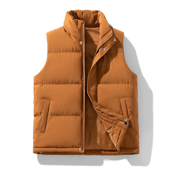 Herren Isolierende Outdoor-Steppweste mit hohem Kragen, 2‑Wege‑Reißverschluss & verdeckten Eingrifftaschen Nord Taschen