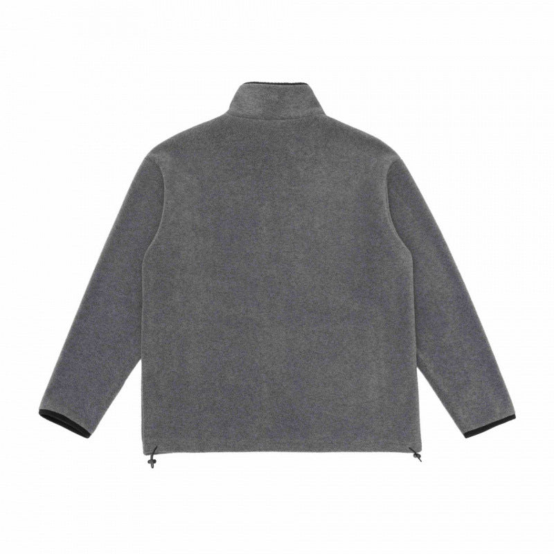 Herren Fleecejacke mit Stehkragen, windabweisendem Microfleece und Kordelzugsaum Nord Taschen
