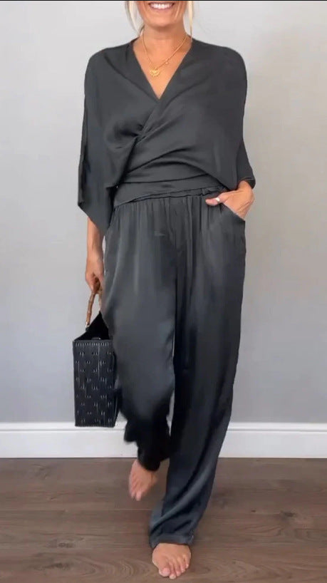 Damen elegantes und bequemes Jumpsuit Set