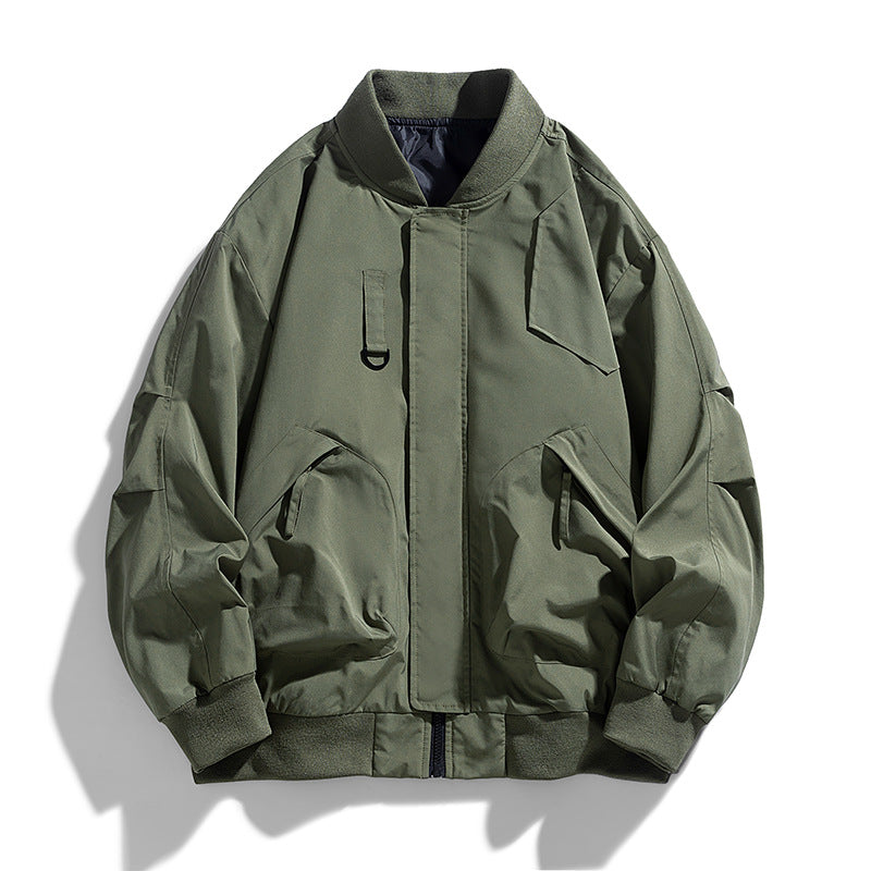 Men's  oversized military-inspired flight bomber jacket with utility pockets Nord Taschen