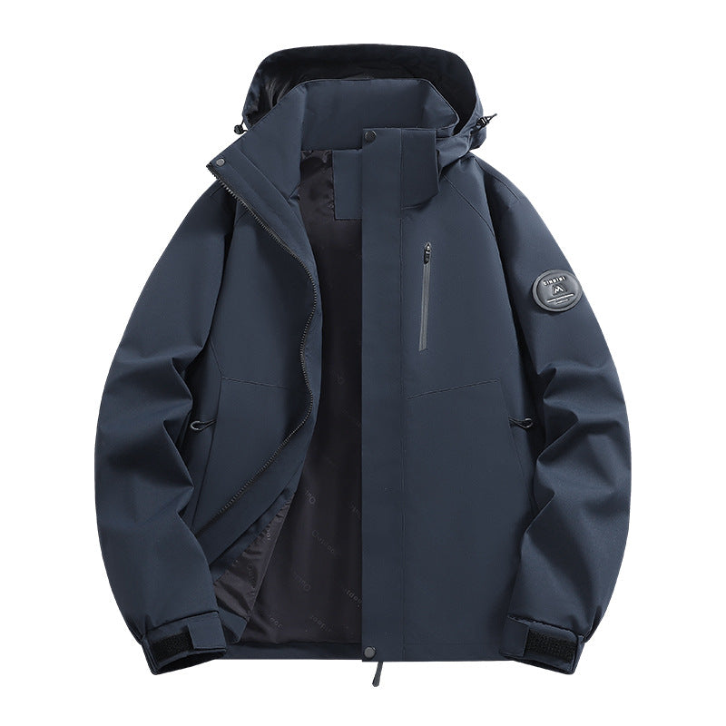Herren Softshell-Outdoorparka mit technischer Membran, verschweißten Nähten und wasserdichten Reißverschlüssen Nord Taschen