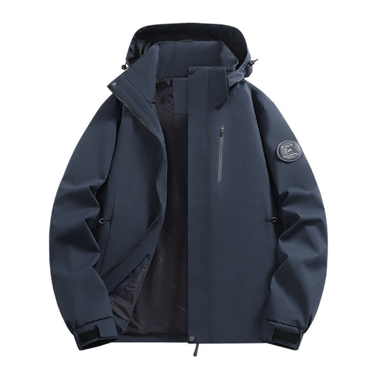Herren Softshell-Outdoorparka mit technischer Membran, verschweißten Nähten und wasserdichten Reißverschlüssen Nord Taschen