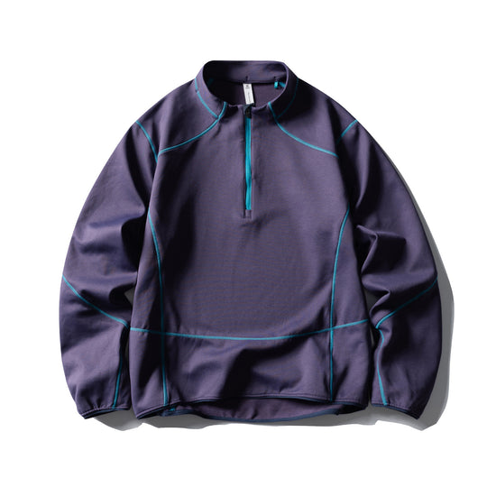 Unisex Halbzip-Fleecepullover mit Stehkragen, Flachnähten und verstellbarem Saum Nord Taschen