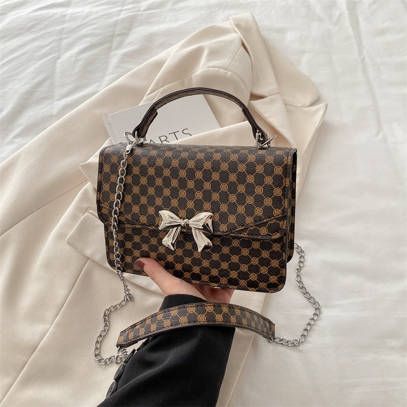 Damen elegante Handtasche mit verspieltem Schleifenakzent Nord Taschen