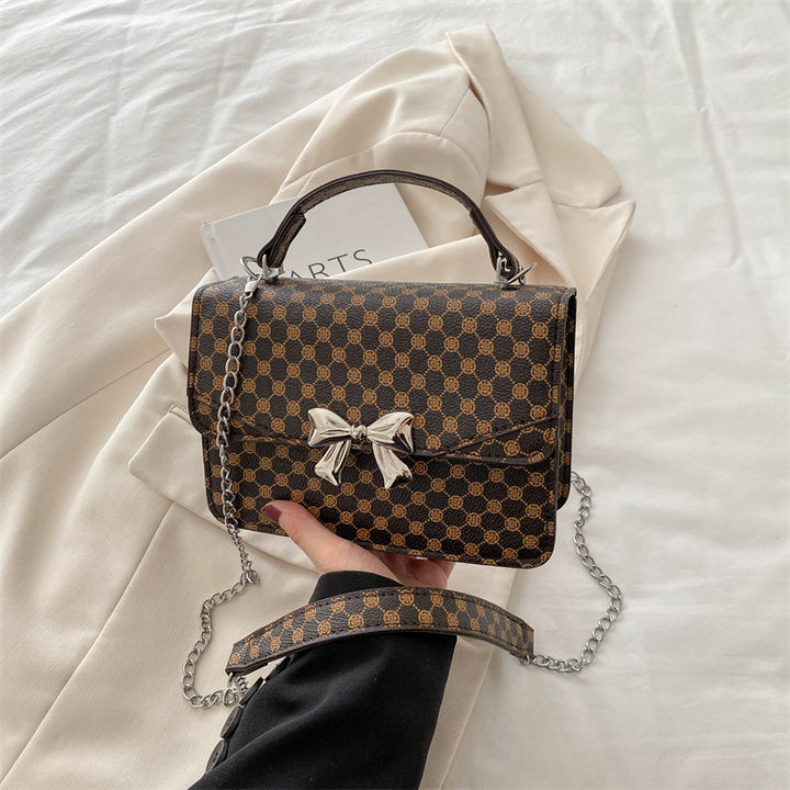 Damen elegante Handtasche mit verspieltem Schleifenakzent Nord Taschen